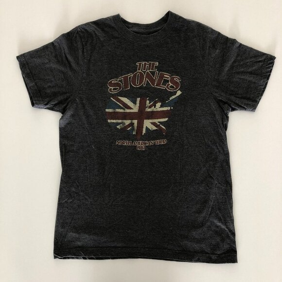 Bravado The Stones North American Tour 1981 SS Crew Nk Cotton T Shirt Grey Sz XL - Picture 1 of 7